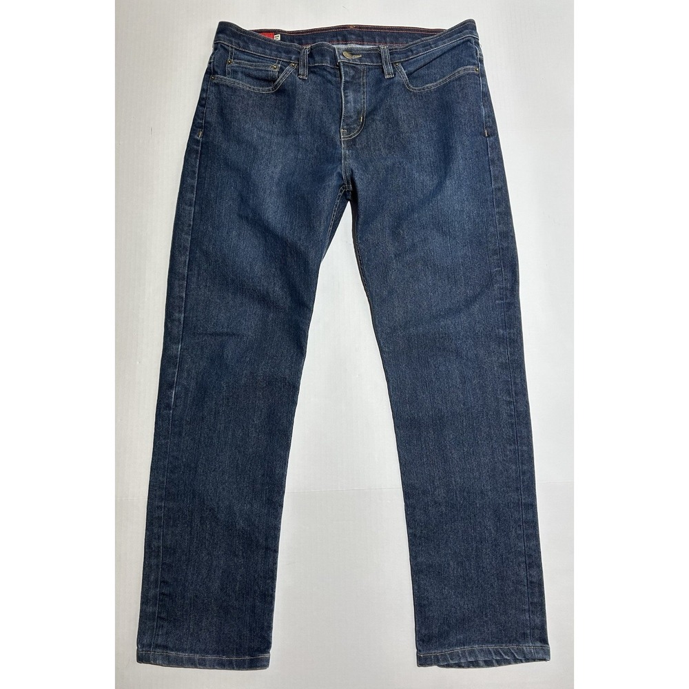 American Giant Jeans Mens 36x30 Straight Leg Dakota Stretch Slim USA Made EUC